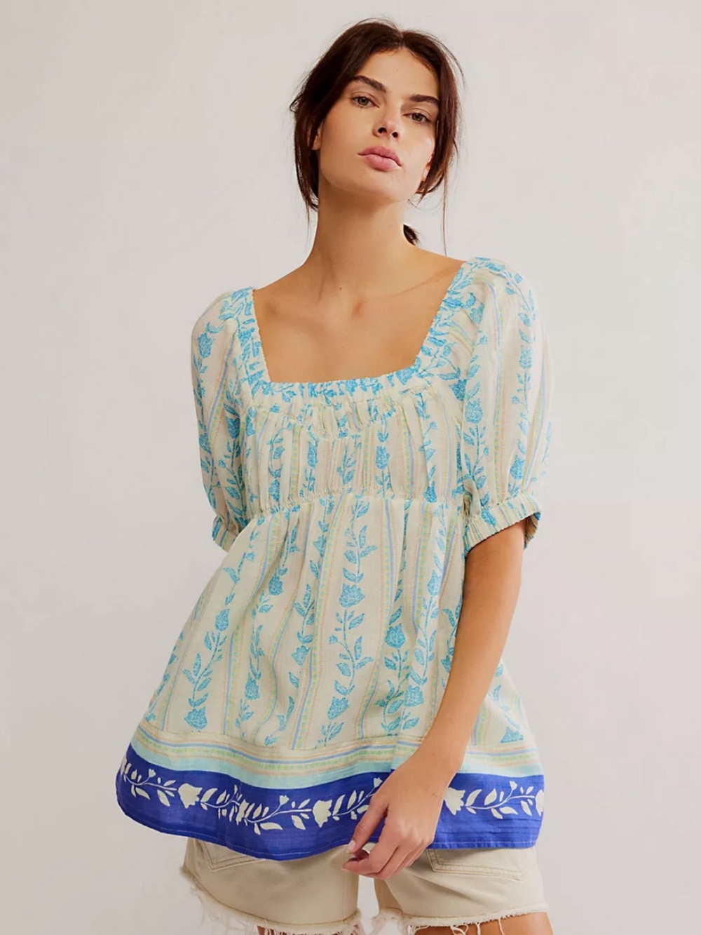 FREE PEOPLE Santorini Printed Tunic